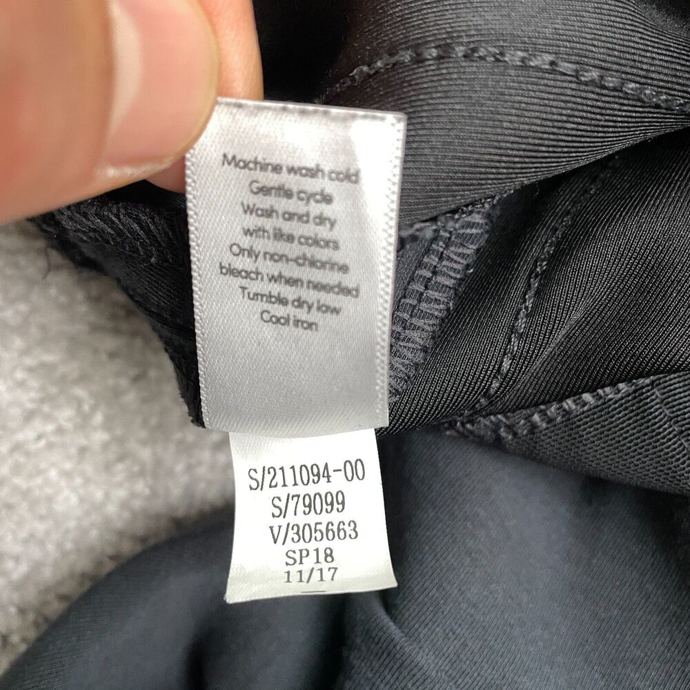 Athleta Black Track Pants with White Side Stripes - Picture 5 of 14